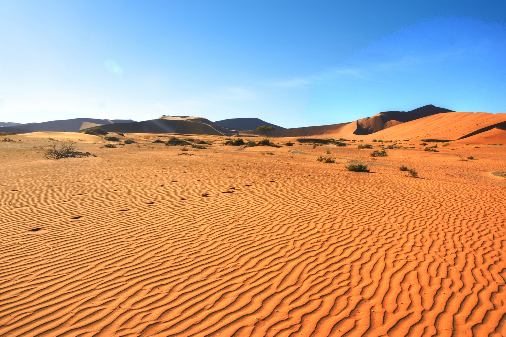 Die Wüste in Namibia bei Sossovlei