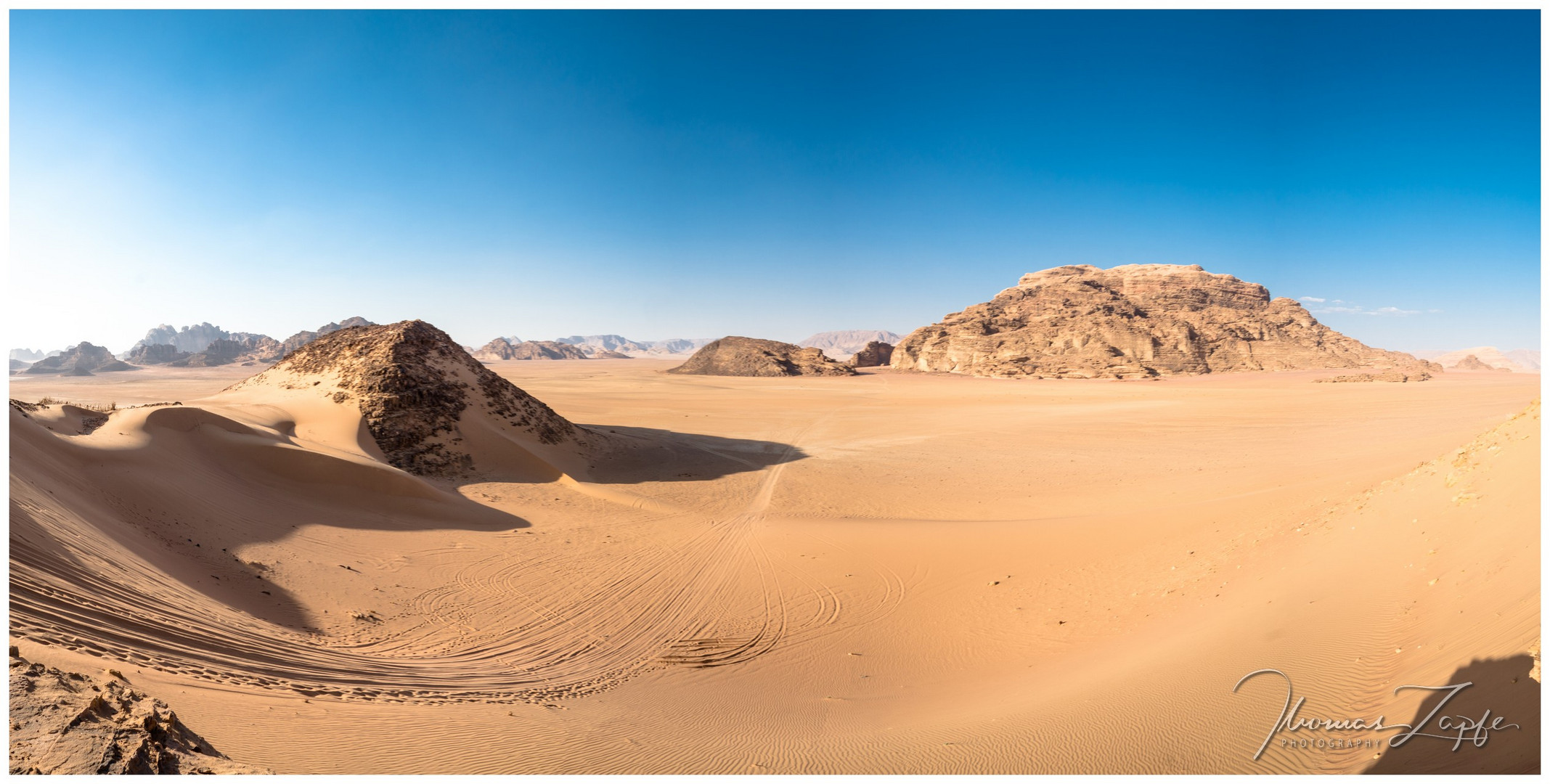 Die Wüste von Wadi Rum, Jordanien