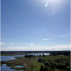 Die wunderbare Aussicht von dem Kirchenturm in Gristow