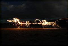 Die Wunderkerze am Strand