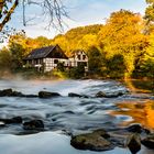 Die Wupper am frühen Herbstmorgen