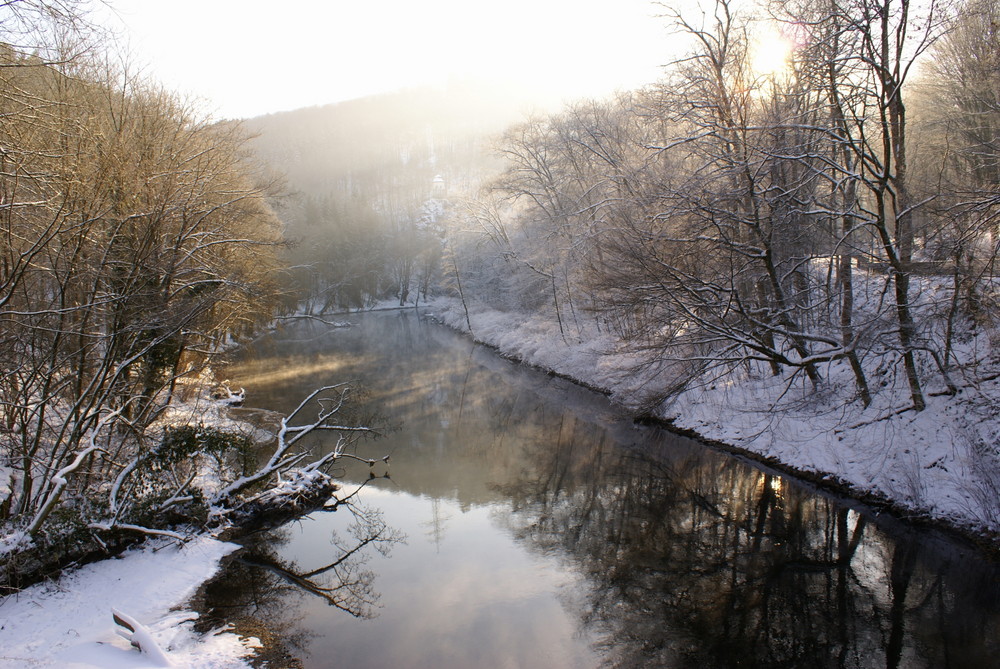 Die Wupper im Winter