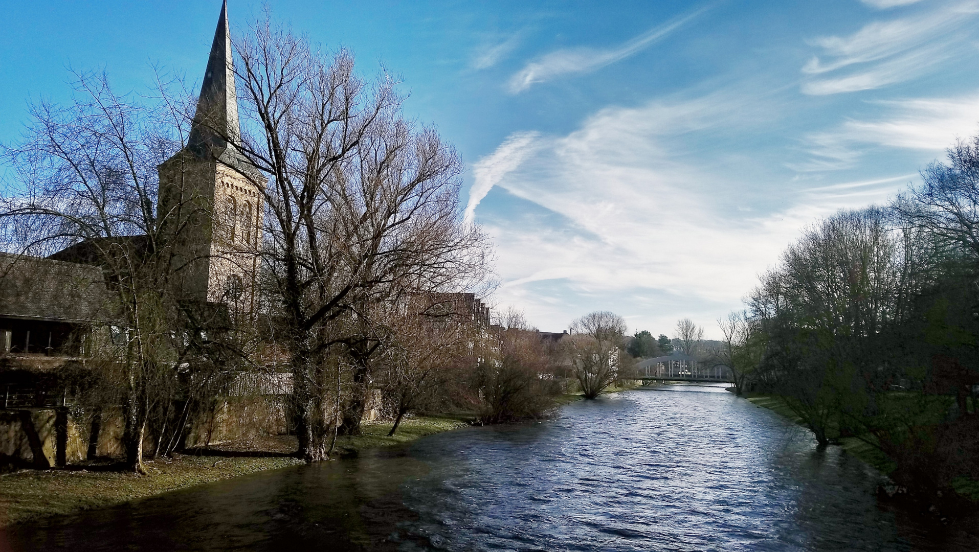 Die Wupper rauscht durch Leichlingen