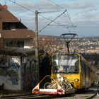 Die Zacke auf dem Weg nach Degerloch