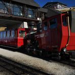 Die Zahnradbahn auf den 1780 Meter hohen Schafberg.