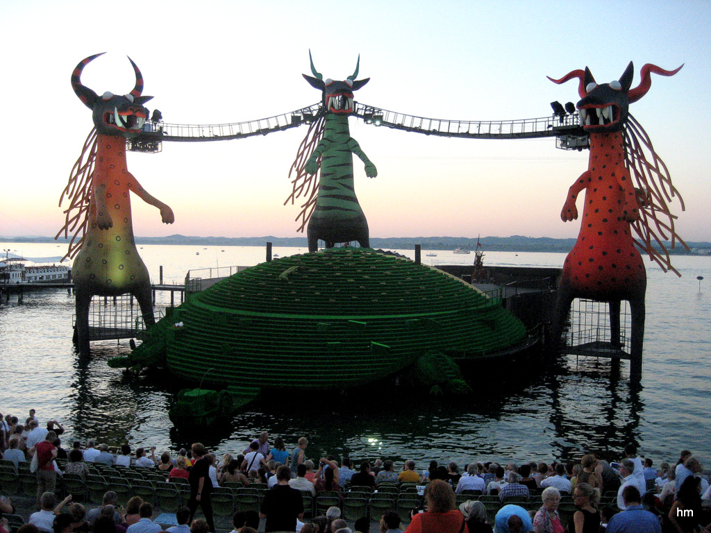 Die Zauberflöten Bühne der Bregenzer Festspiele -2-