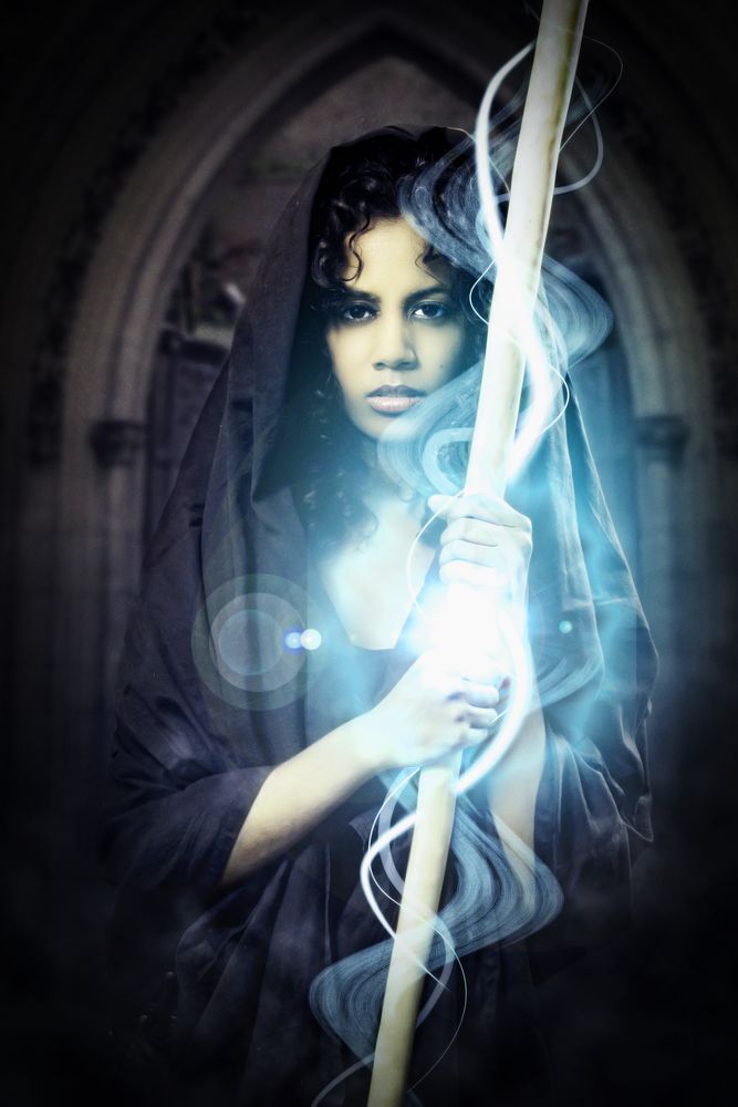 die Zauberin Foto & Bild fotomontage, fantasy mystery, digi art Bilder auf