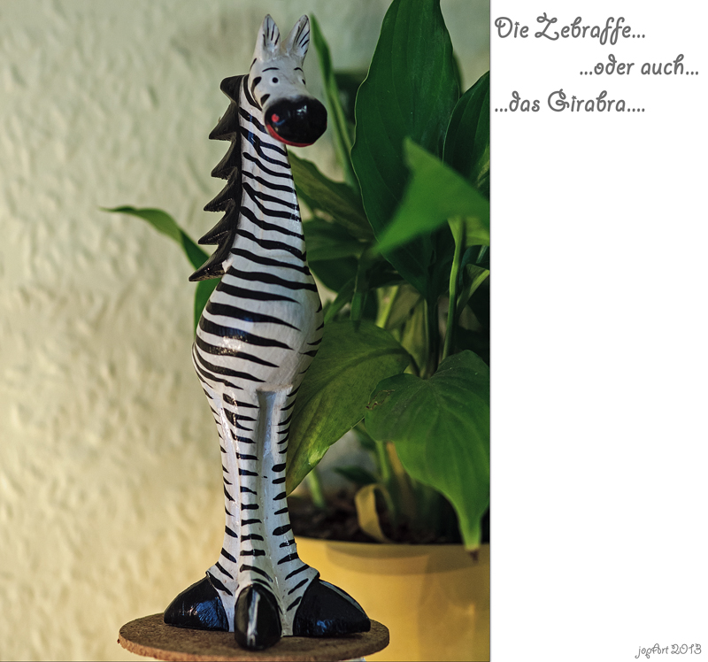 Die Zebraffe oder auch das Girabra...