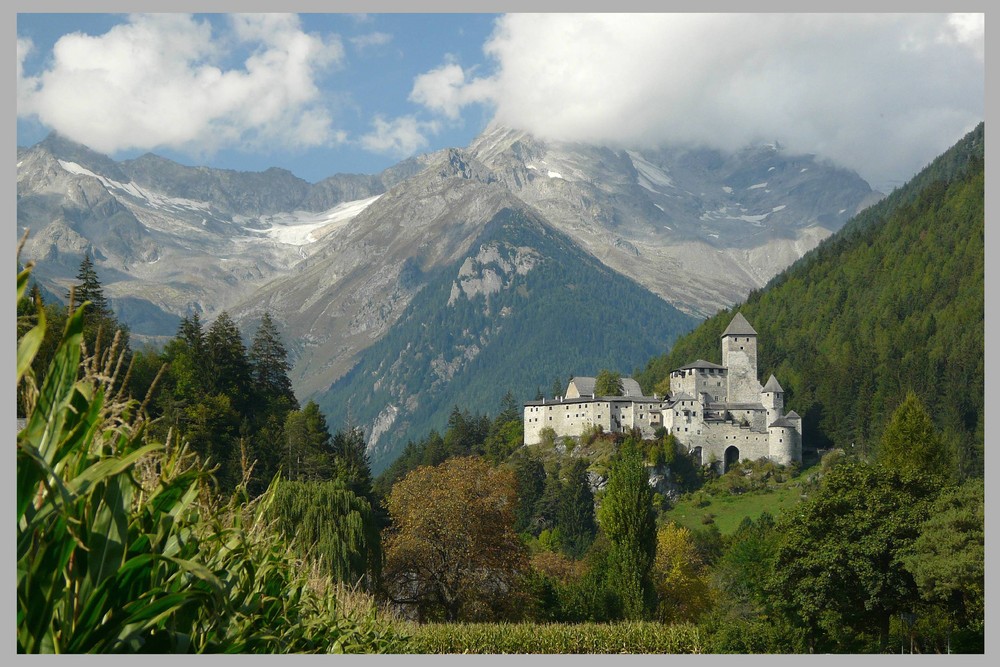 Die Zillertaler Alpen als Kulisse ....