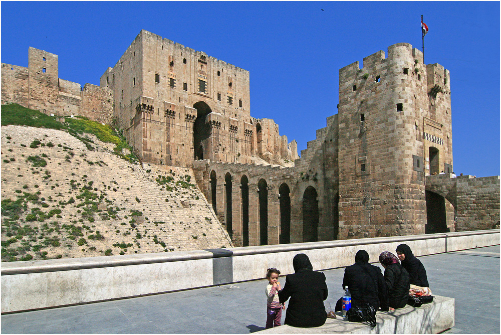 die Zitadelle von Aleppo