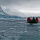 Die Zodiac`s gleiten durch die Bucht