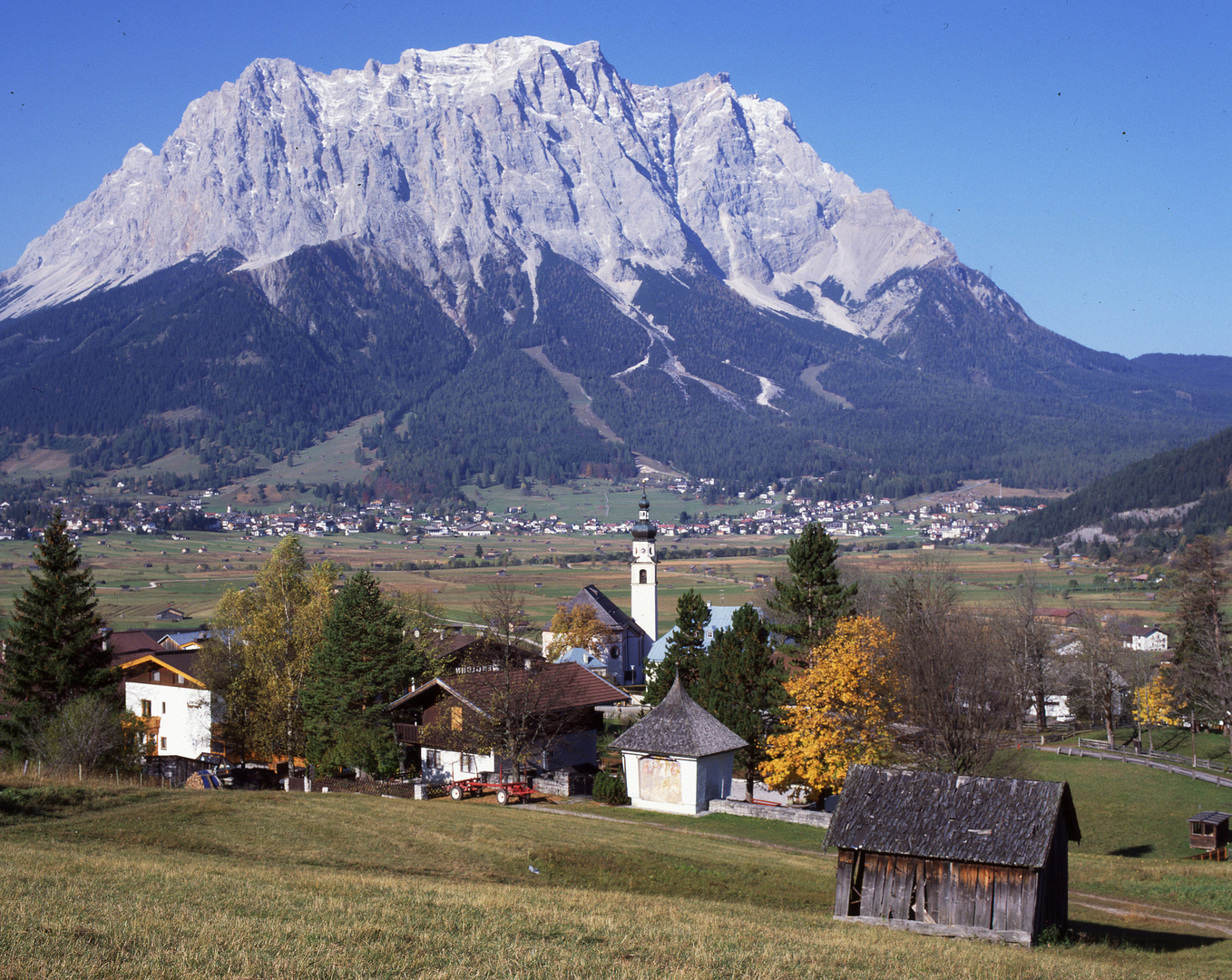 Die Zugspitze bei Ehrwald