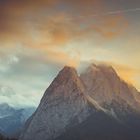 Die Zugspitze bei Sonnenuntergang