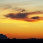 Die Zugspitze gestern Abend