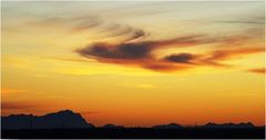 Die Zugspitze gestern Abend