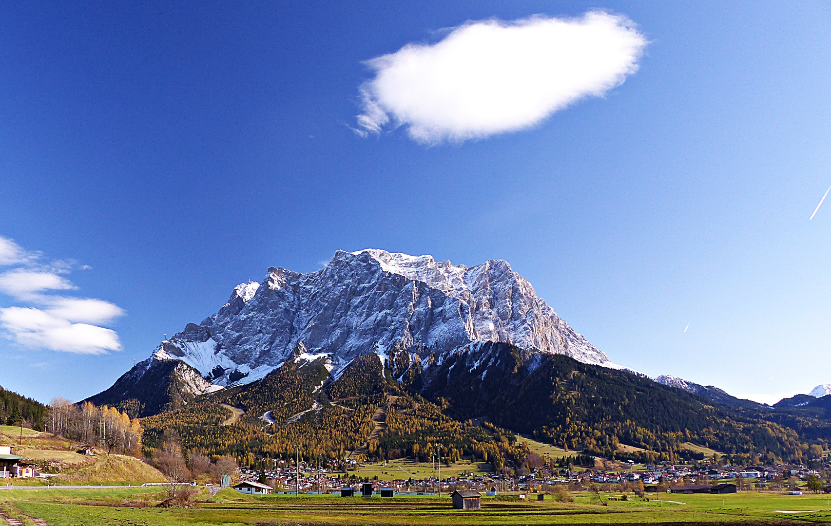 Die Zugspitze im Herbst