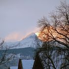 Die Zugspitze im Sonnenuntergang