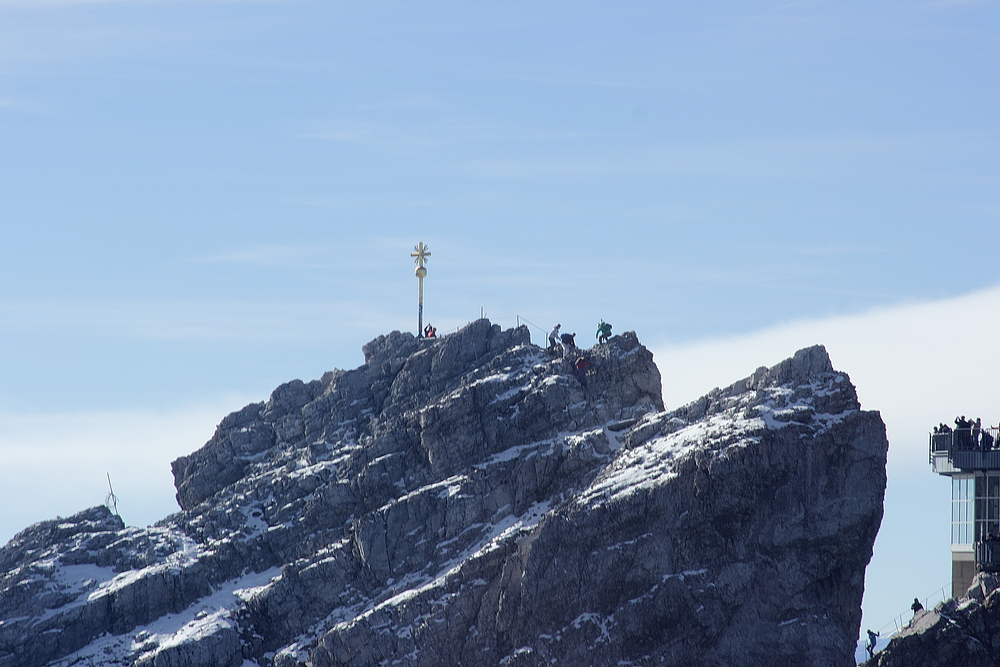 Die Zugspitze - im Vorbeiflug