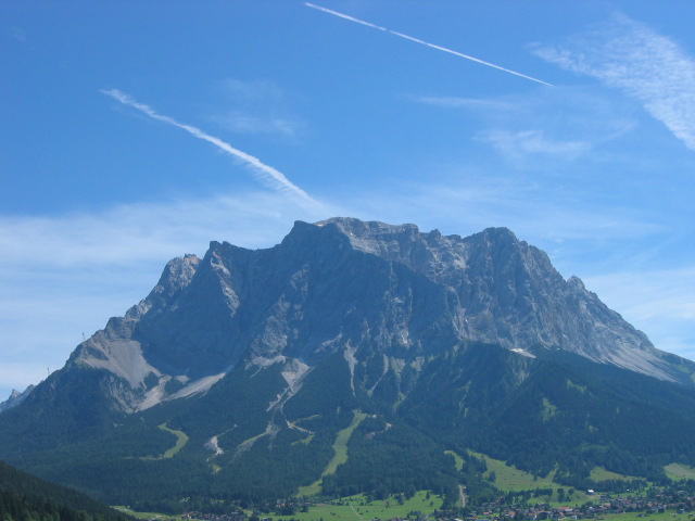 Die Zugspitze von Westen aus gesehen