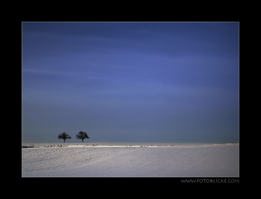 "Die Zwei" im Schnee