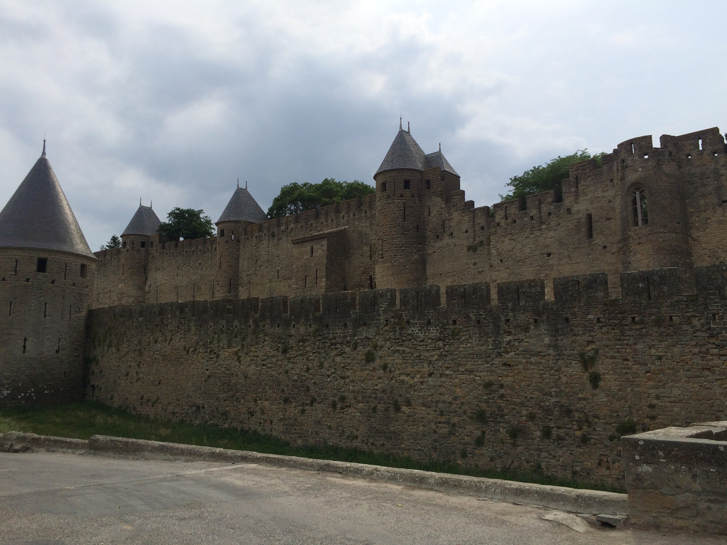 Die zweite Befestigungsmauer von Carcassonne