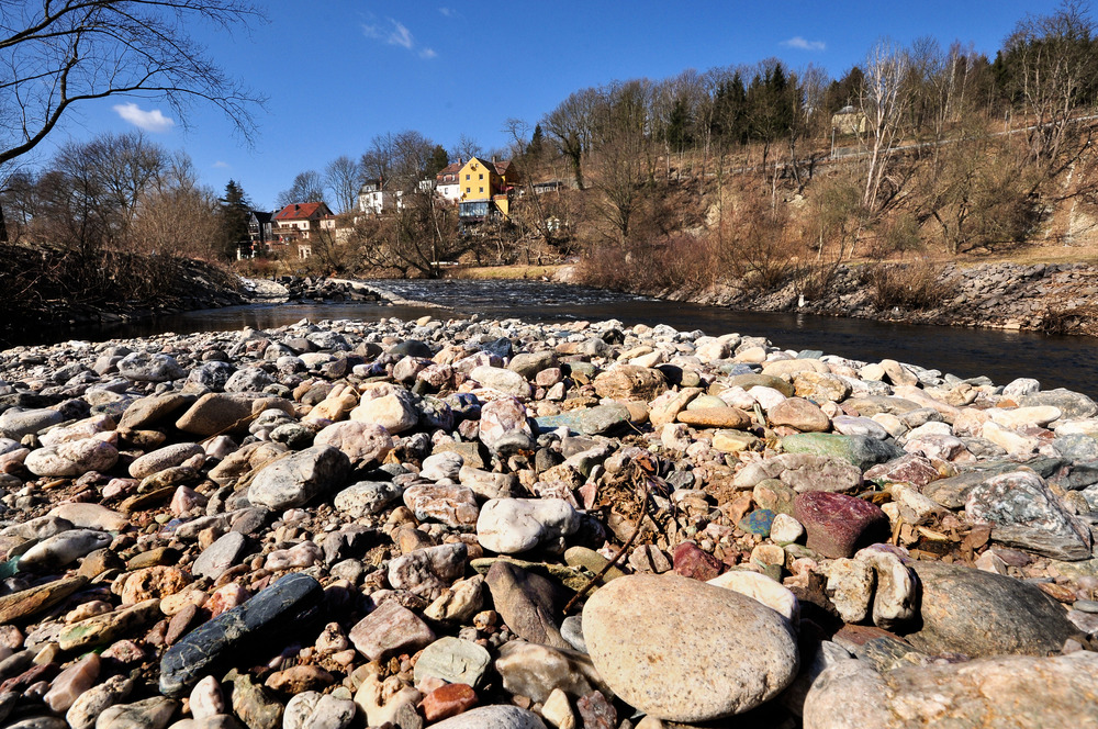 Die Zwickauer Mulde bei Waldenburg