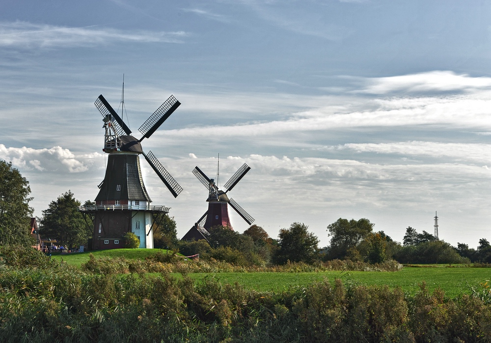 Die Zwillingsmühlen in Greetsiel