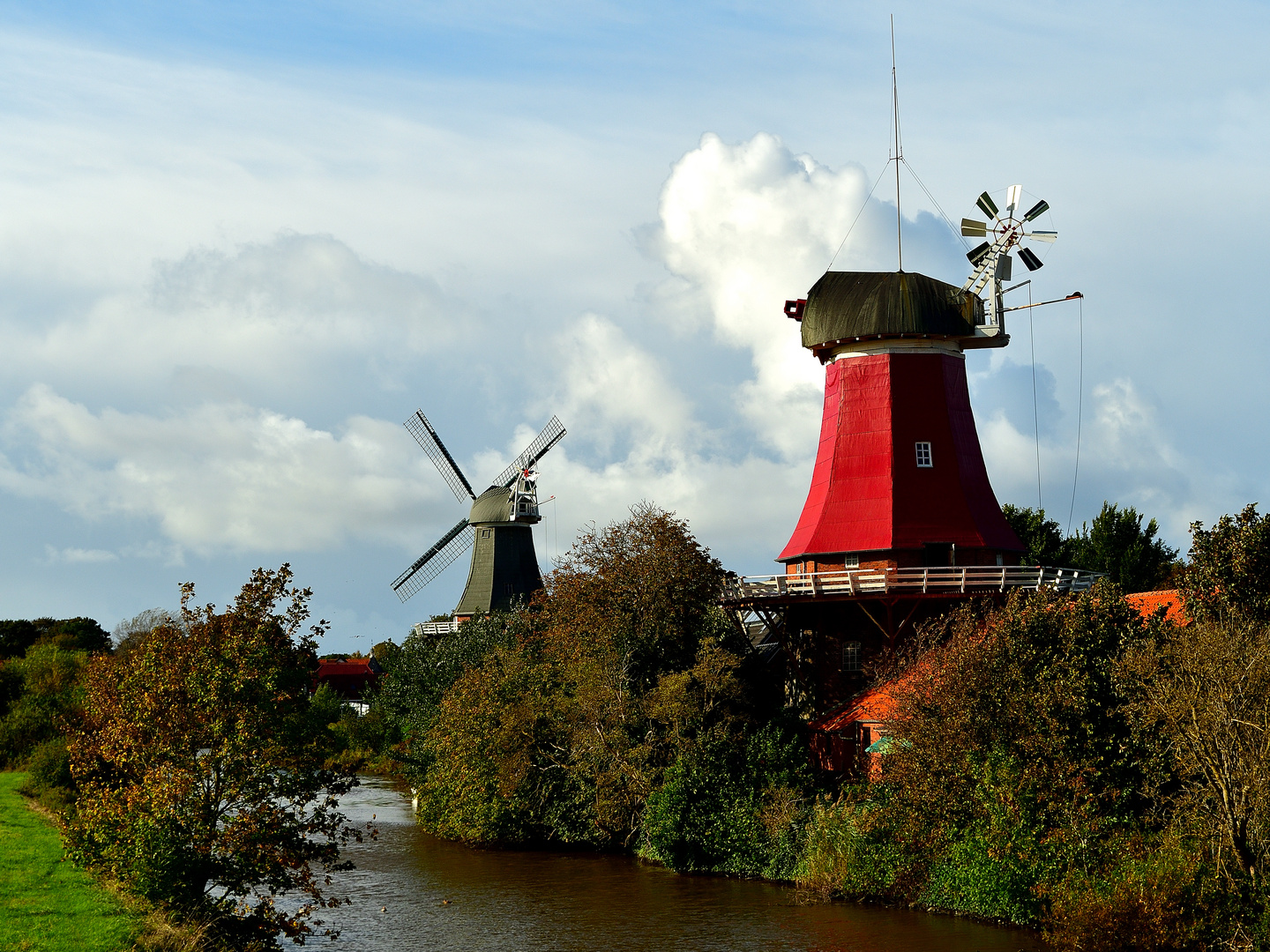 Die Zwillingsmühlen in Greetsiel