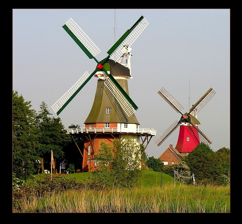 Die Zwillingsmühlen von Greetsiel