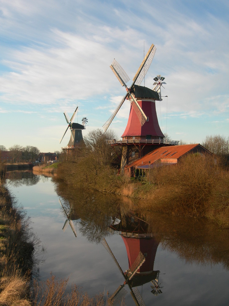 Die Zwillingsmühlen von Greetsiel