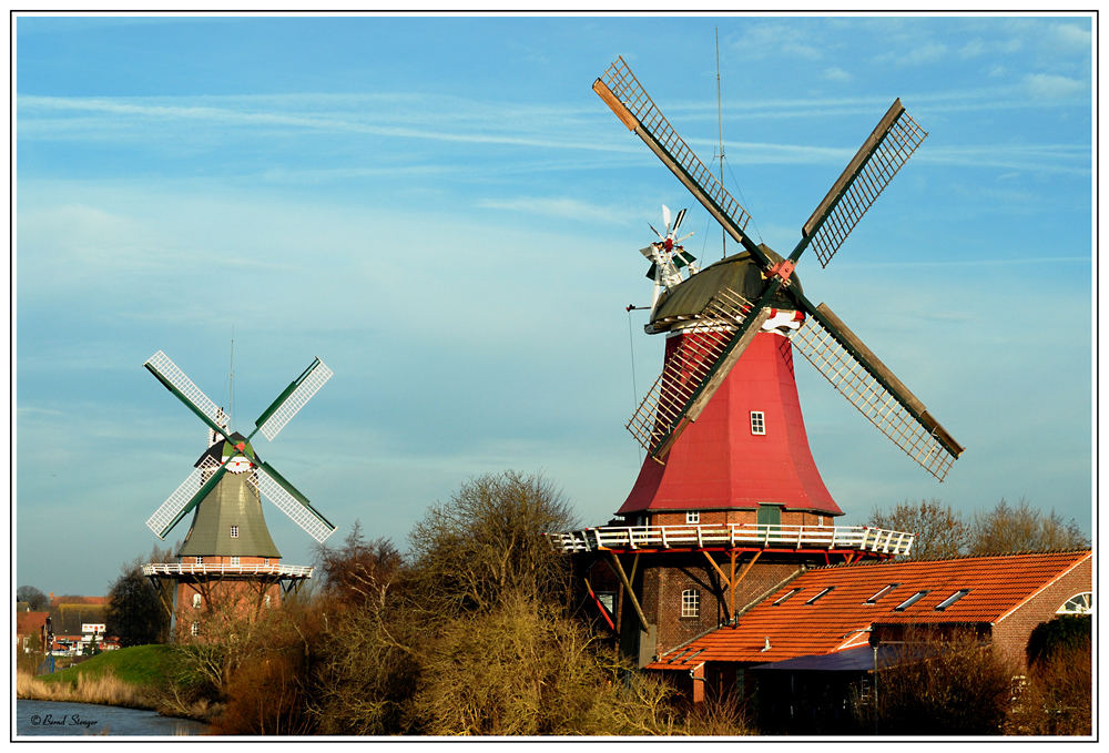 Die Zwillingsmühlen von Greetsiel