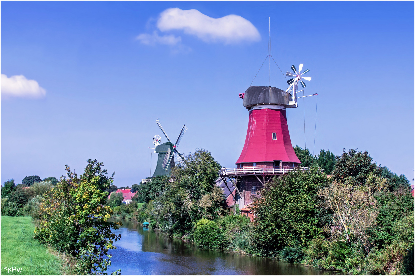 Die Zwillingswindmühlen von Greetsiel