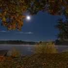 Dielhofer See bei Vollmond um Mitternacht