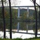 Dienstag ist Spiegeltag 12.01.2021 ICE Brücke  über das Fuldatal 