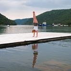 Dienstag ist Spiegeltag - Akrobatik am Limsfjord (Limski-Kanal, Kroatien/Istrien)