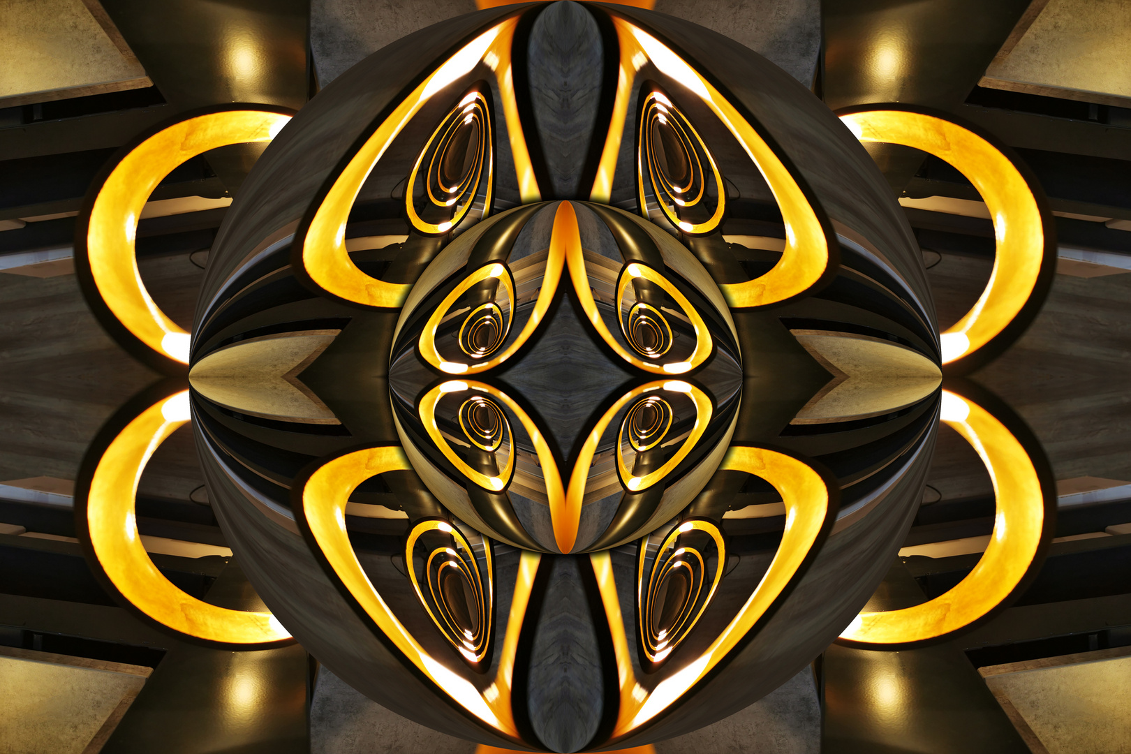 Dienstag ist Spiegeltag Digital gespiegelte Lampe von OBI Collage 2