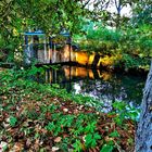 Dienstag ist Spiegeltag - Im Fluß Geislede gespiegelte herbstliche Landschafts 