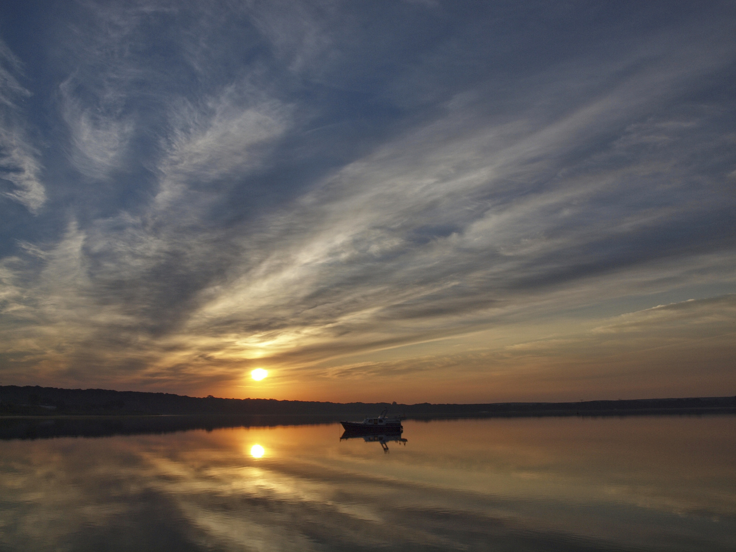 Dienstag ist Spiegeltag - Sonnenaufgang am Schwielowsee