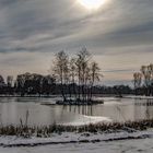 Dienstag ist Spiegeltag :Winter am Heidesee. 