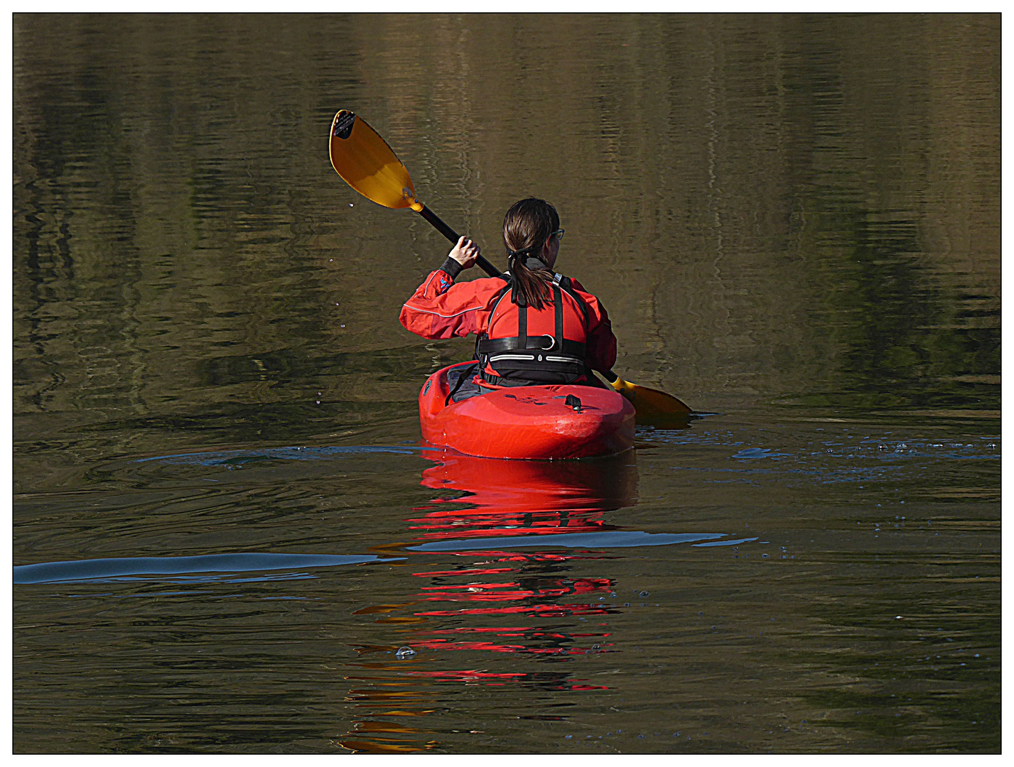 Dienstag Spiegeltag- Paddeln im Stausee