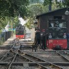 Dienstbesprechung am Lokschuppen