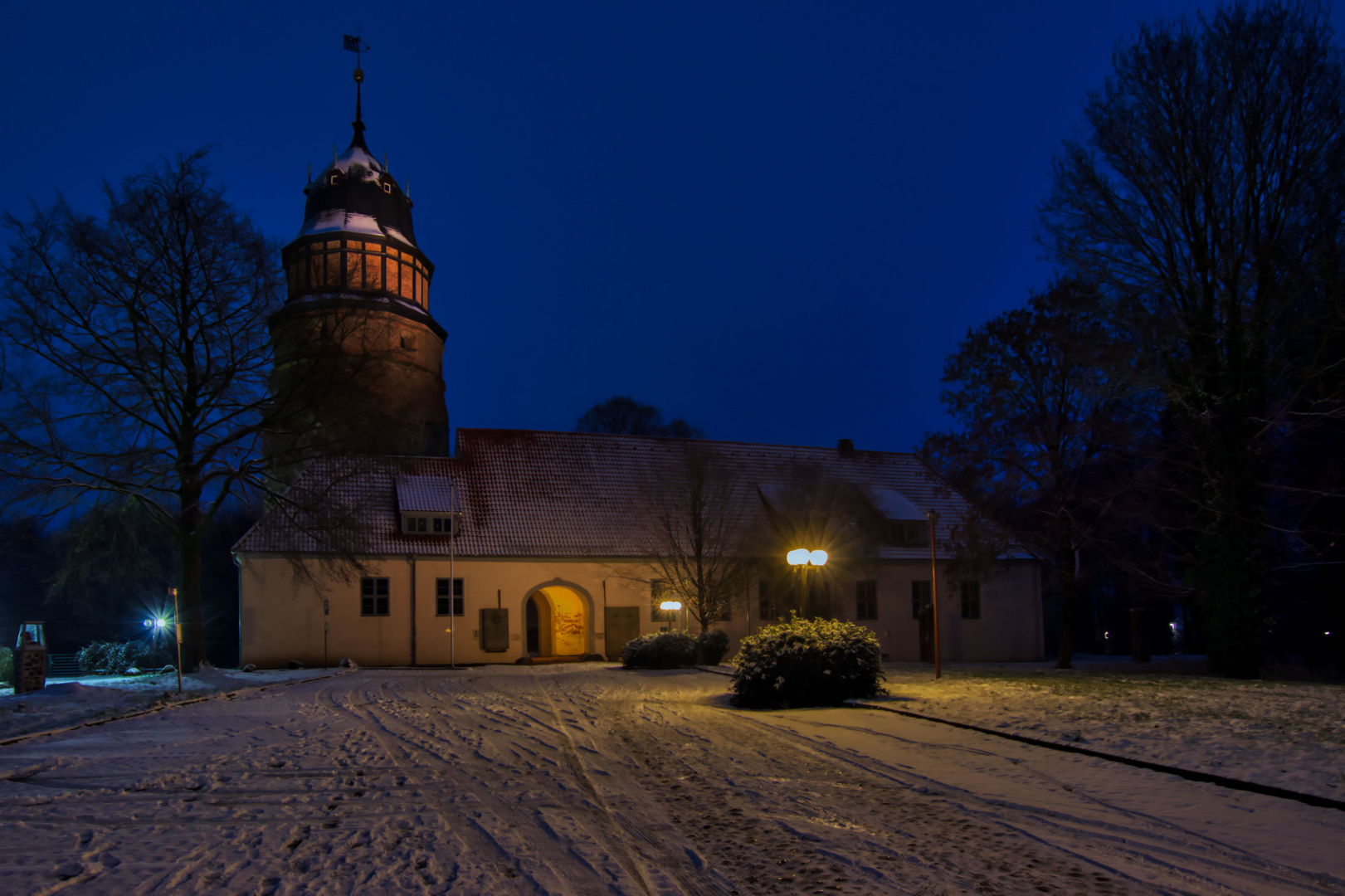 Diepholzer Schlossturm am 3. Advend