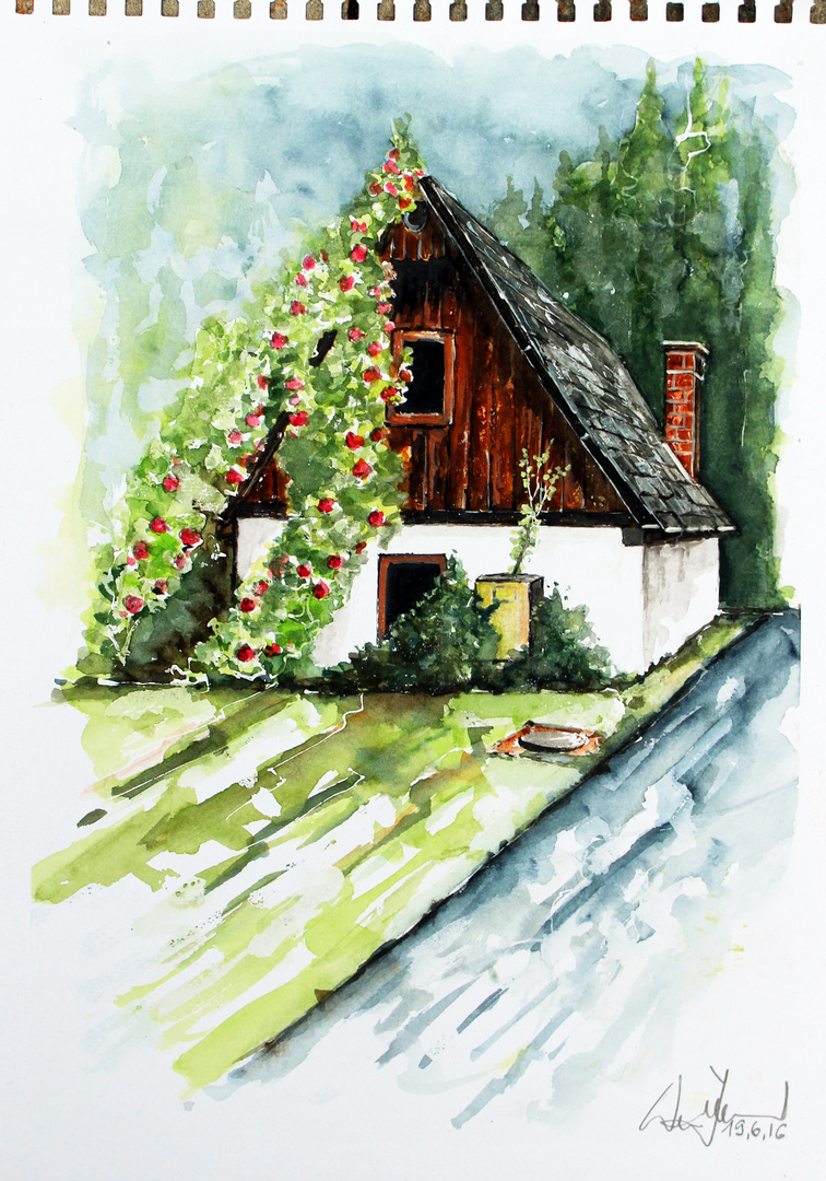 Hütte Zeichnen