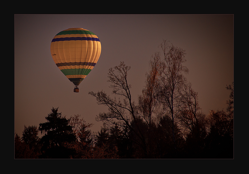 Diese Ballonfahrt wird aber eng, Leute ...