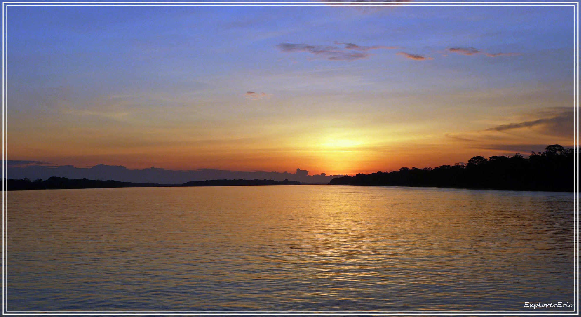 diese Sonnenuntergänge am Amazonas.............