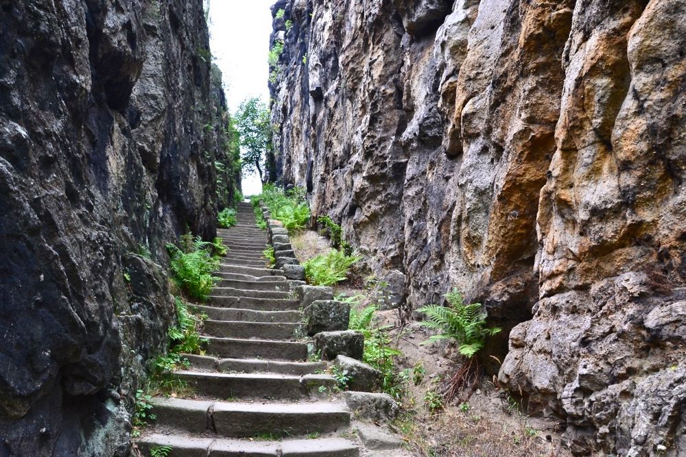 Diese Steintreppe …