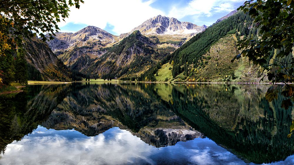 Diese Vilsalpsee-Spiegelung