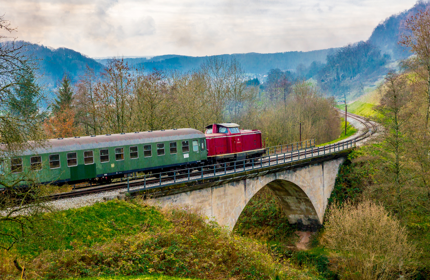 Diesel-Lok bei Klaffenbach