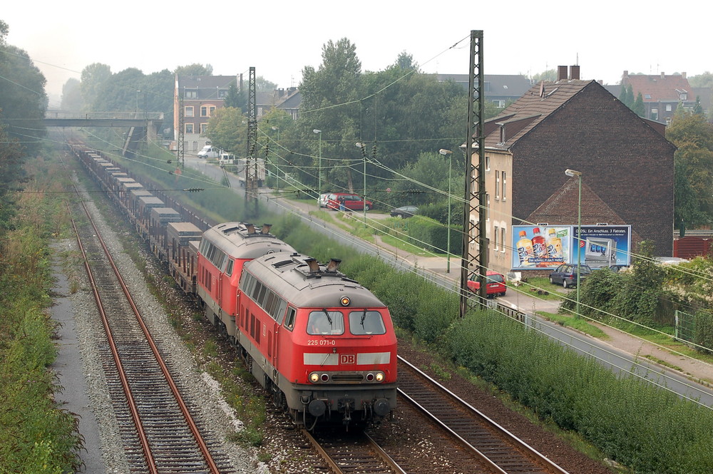 Dieseldoppel mit Stahlbrammen