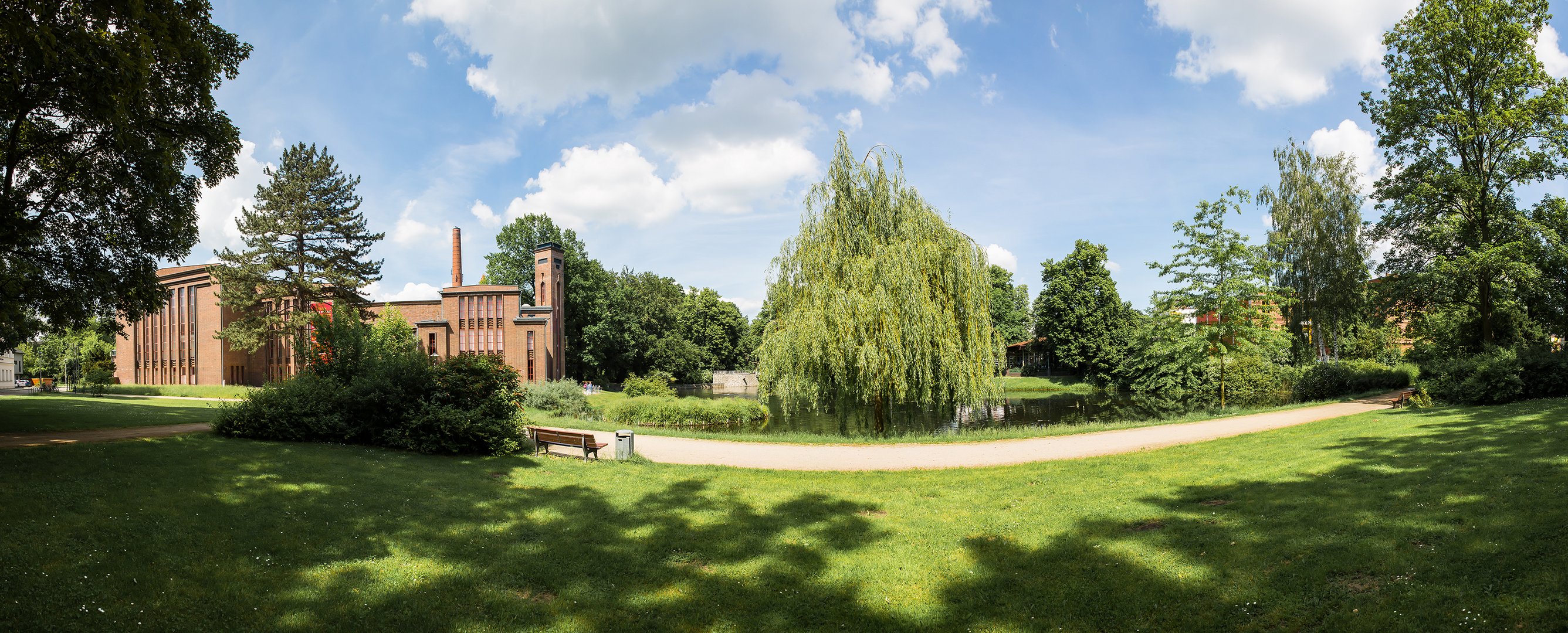 Dieselkraftwerk in Cottbus-Panorama